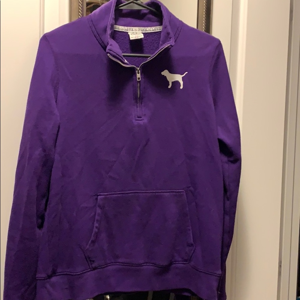 PINK 1/4 zip pullover